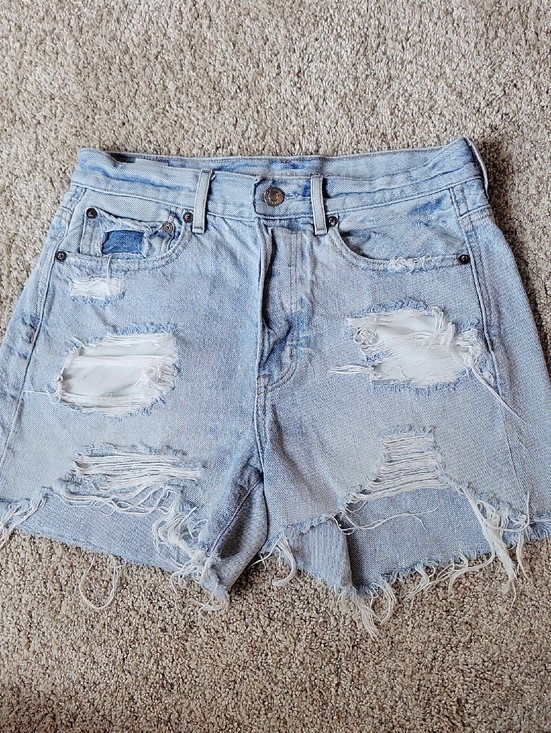 American Eagle Outfitters Pants - American Eagle Outfitters Light Wash Distressed Denim Shorts